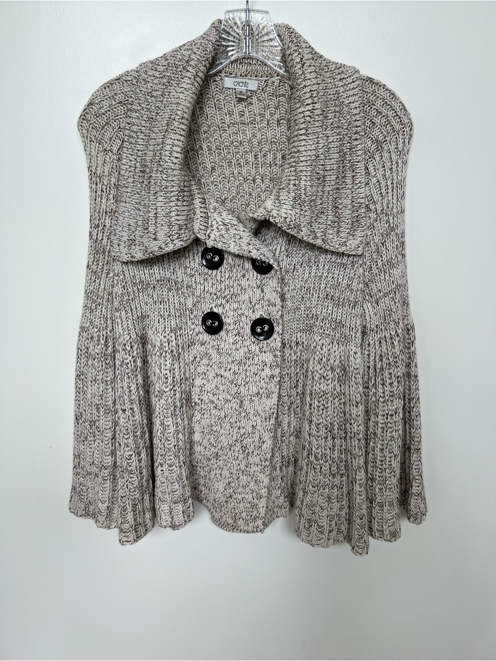 Vintage Cache Cream Knit Button-Front women’s Sweater